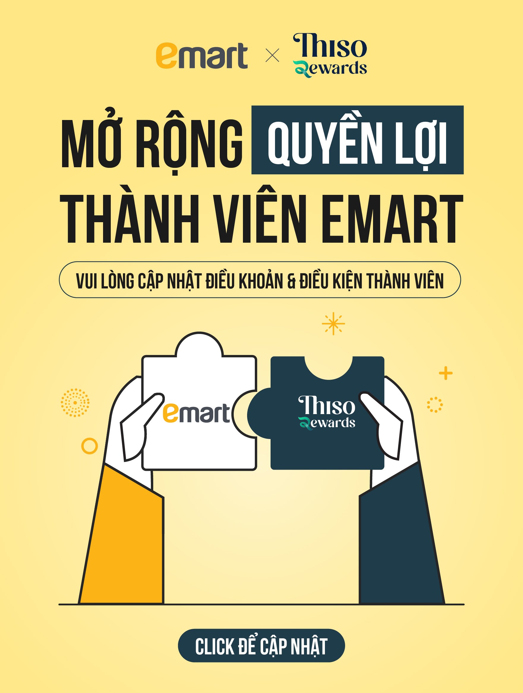 CẬP NHẬT QUYỀN LỢI THÀNH VIÊN